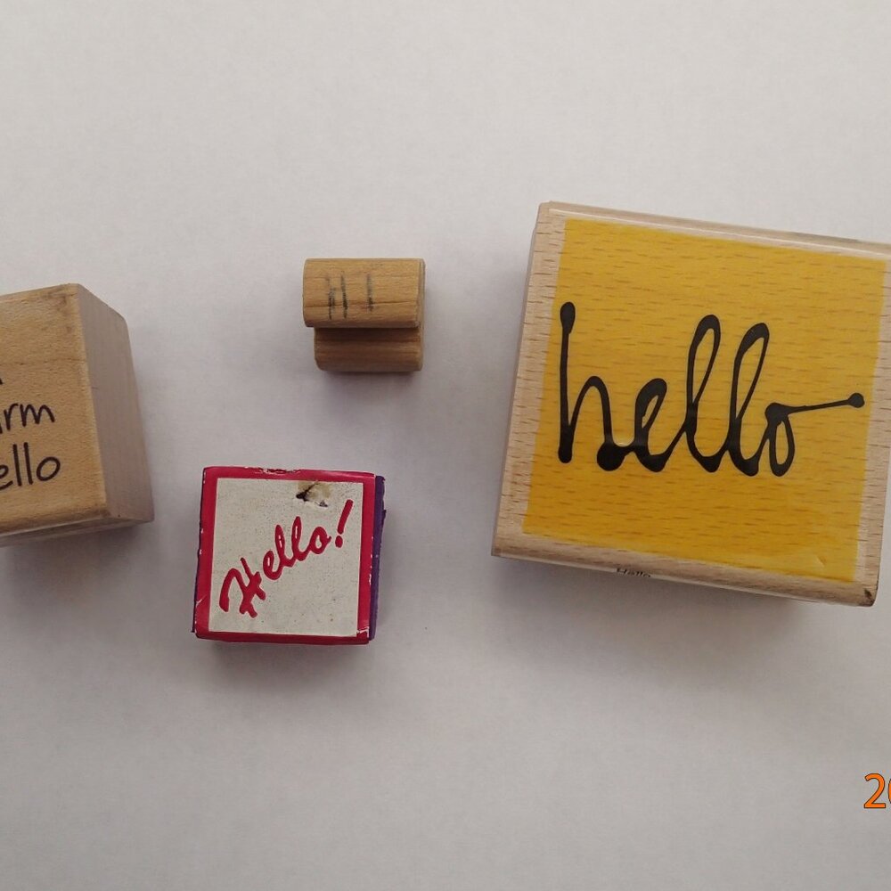 Hello / Hi Stampers set of 4
